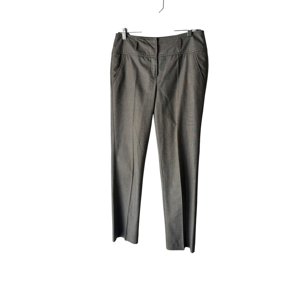 MARELLA Gray Plaid Straight Leg Dress Pants Italy 31‎ Interview Outfit Women